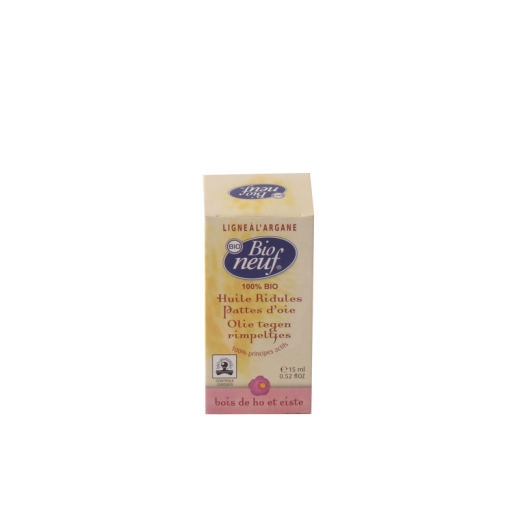 Huile ridules pattes d’oie de Bio neuf