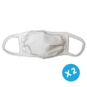 Lot de 2 Masques de protection en tissu lavables et réutilisables