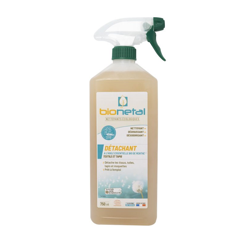 Spray nettoyant naturel pour tissu, tapis, moquette et canapé