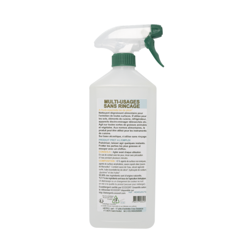 Spray désinfectant et nettoyant multi-surface sans rinçage - Lalo Cosmeto