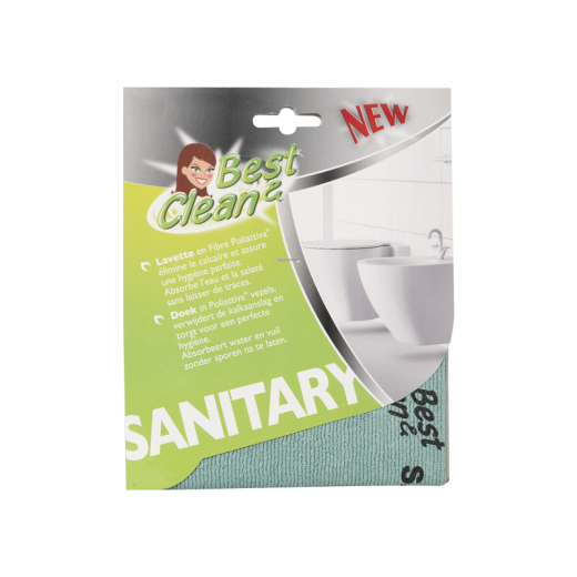 Lavette microfibre pour sanitaires et salle de bains