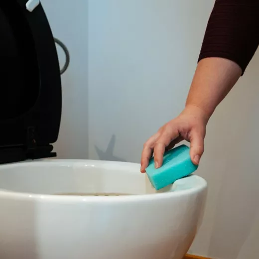 Éponge de salle de bain grattante qui ne raye pas