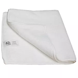 Lingette en microfibres recyclées de nettoyage écologique blanche