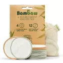 Lingettes démaquillantes lavables en fibre de bambou Bambaw