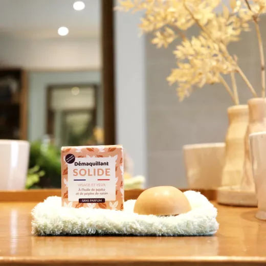 Démaquillant solide bio et écologique Démaquillant solide bio et écologique