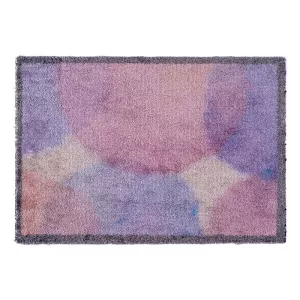 Tapis en microfibres absorbant décoratif pour salle de bain