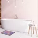 Tapis de sortie de bain/douche en microfibres absorbant et décoratif