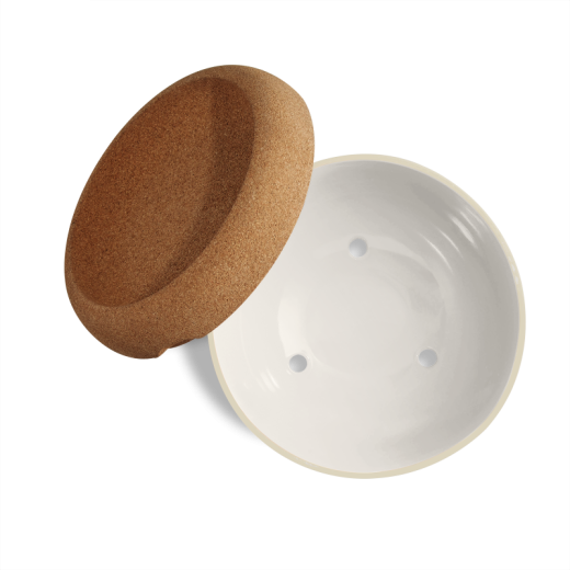 Coupe de conservation innovante en céramique et en liège Coupe de conservation innovante en céramique et en liège