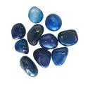 Pierre roulée Agate bleue