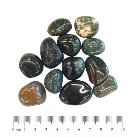 Pierre roulée d’Agate mousse Pierre roulée d’Agate mousse