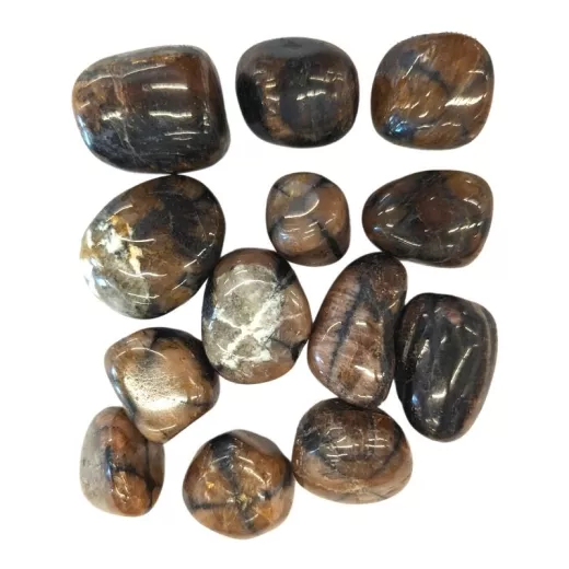 Pierre roulée Chiastolite Pierre roulée Chiastolite