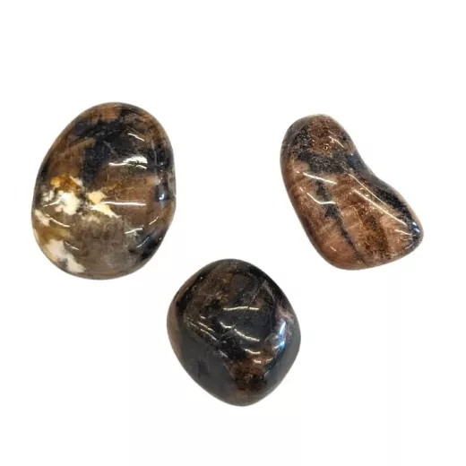Pierre roulée Chiastolite Pierre roulée Chiastolite