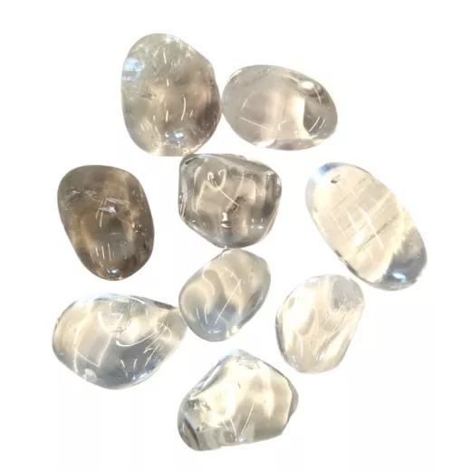 Pierre roulée Cristal de roche Pierre roulée Cristal de roche
