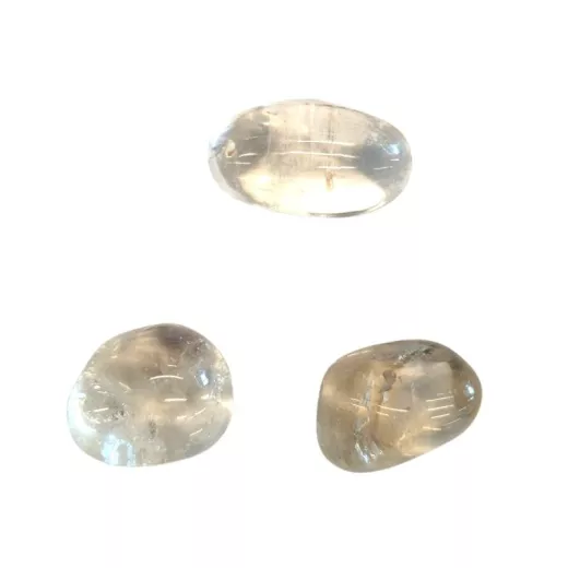 Pierre roulée Cristal de roche Pierre roulée Cristal de roche