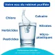 Carafe filtrante d’eau en verre au charbon actif