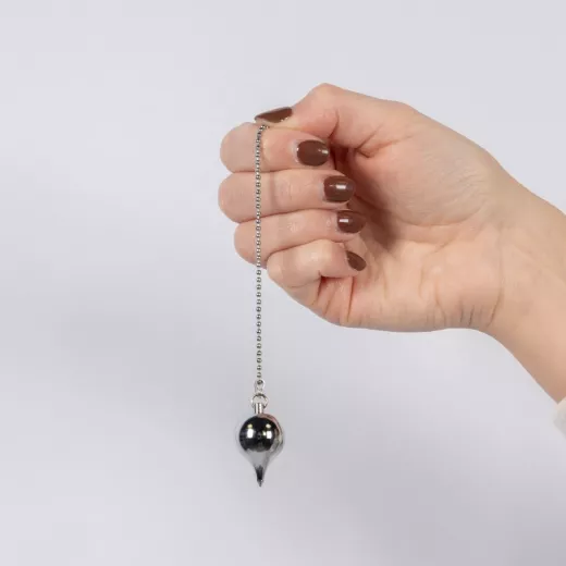 Pendule divinatoire de radiesthésie - Luzy chrome Pendule divinatoire de radiesthésie - Luzy chrome