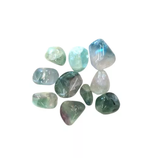 Pierre roulée Fluorite verte Pierre roulée Fluorite verte