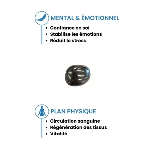 Pierre roulée Hématite