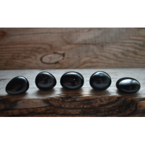 Poudre de poussière de pierres précieuses d'obsidienne noire