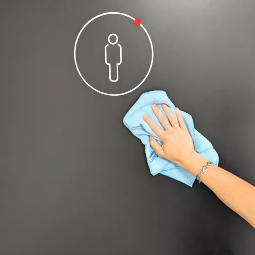 Chiffon en microfibre 100% recyclée multi-usage et recyclable Chiffon en microfibre 100% recyclée multi-usage et recyclable