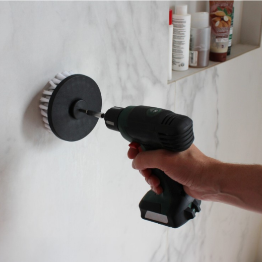 Lot de 4 Brosses Poils Durs Jaunes pour Visseuse Lot de 4 Brosses Poils Durs Jaunes pour Visseuse