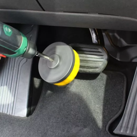 Lot de 4 Brosses Poils Durs Jaunes pour Visseuse Lot de 4 Brosses Poils Durs Jaunes pour Visseuse