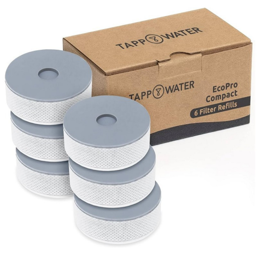 Pack de 6 cartouches pour filtre EcoPro Compact Tappwater
