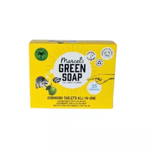 Pack de 24 tablettes lave-vaisselle écologiques Marcel’s Green Soap parfumées