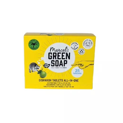 Pack de 24 tablettes lave-vaisselle écologiques Marcel’s Green Soap parfumées