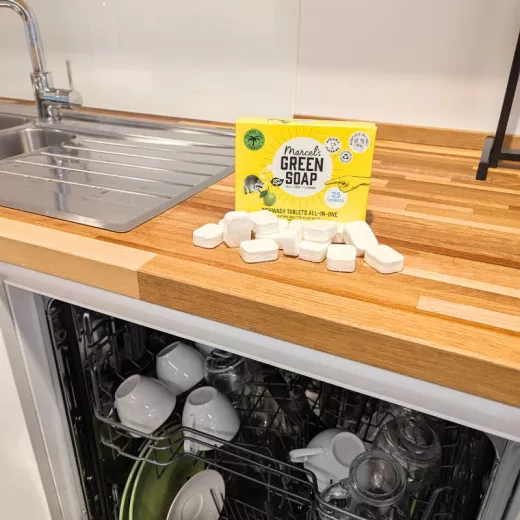 Pack de 24 tablettes lave-vaisselle écologiques Marcel’s Green Soap parfumées