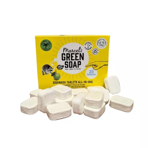 Pack de 24 tablettes lave-vaisselle écologiques Marcel’s Green Soap parfumées