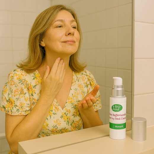 Crème pour le cou raffermissante et 100% naturelle