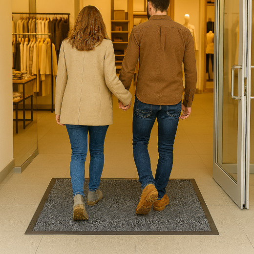 Tapis d'entrée anti-poussière fort passage (pour commerces) Tapis d'entrée anti-poussière fort passage (pour commerces)