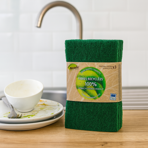 Tampons abrasifs verts – Pack de 3