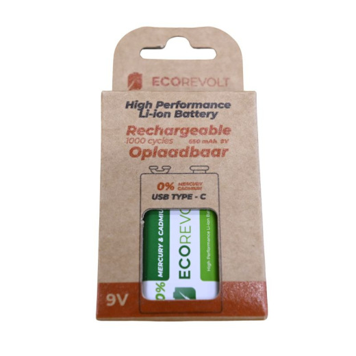 Piles rechargeables écologiques avec chargeur intégré