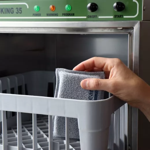 Éponge microfibre grattante double face (petite) Éponge microfibre grattante double face (petite)