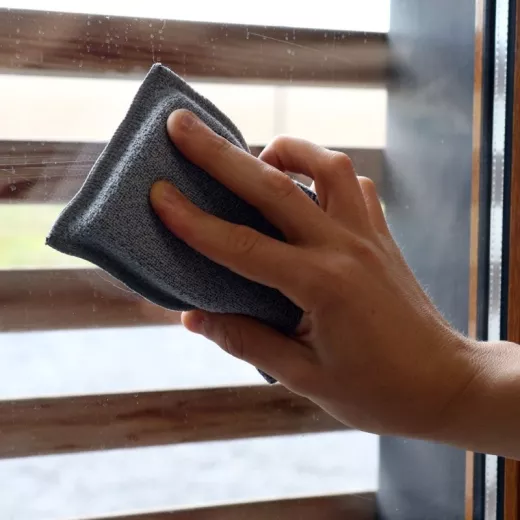 Éponge microfibre grattante double face (petite) Éponge microfibre grattante double face (petite)