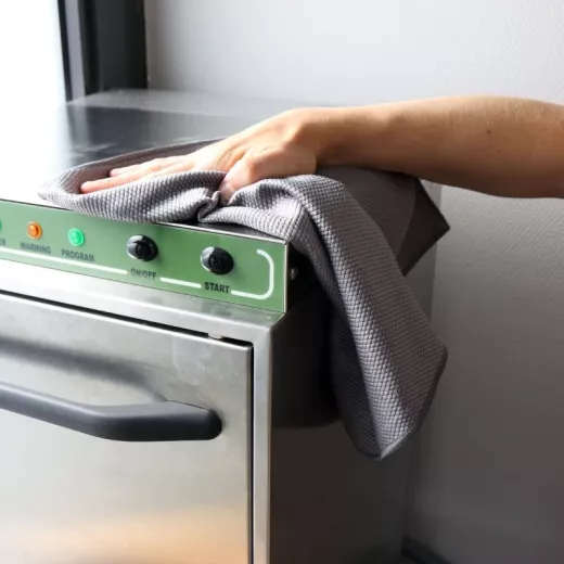 Torchon en microfibre métallique - Gris Torchon en microfibre métallique - Gris