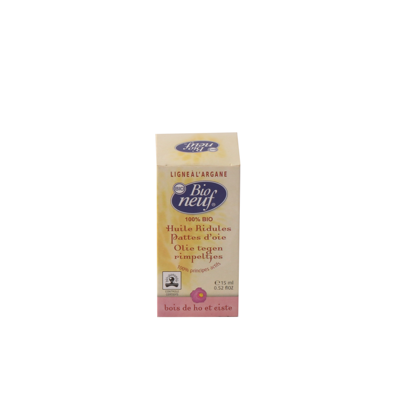 Huile ridules pattes d’oie de Bio neuf