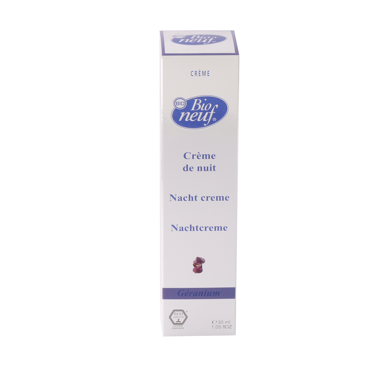 Crème de nuit au Géranium de Bio neuf