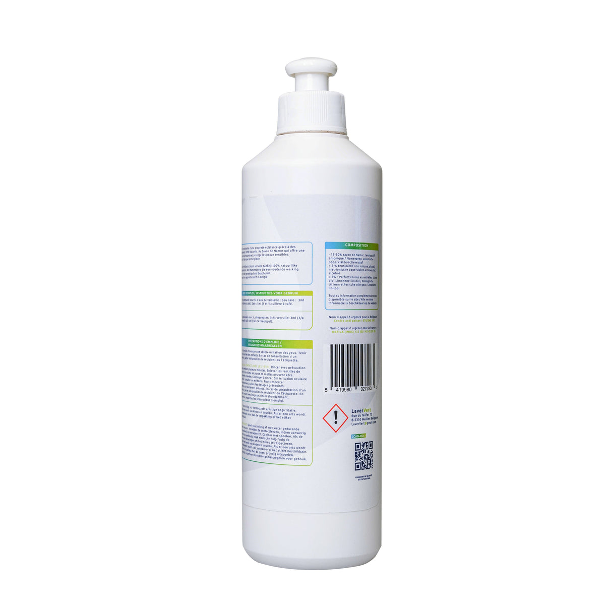 Produit vaisselle concentré