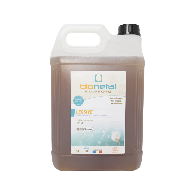 Lessive liquide anticalcaire écologique pour machine à laver