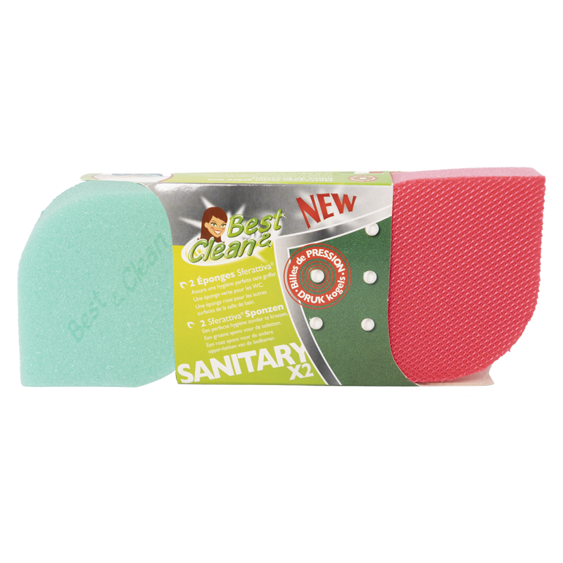Eponge salle de bain grattante sans griffes