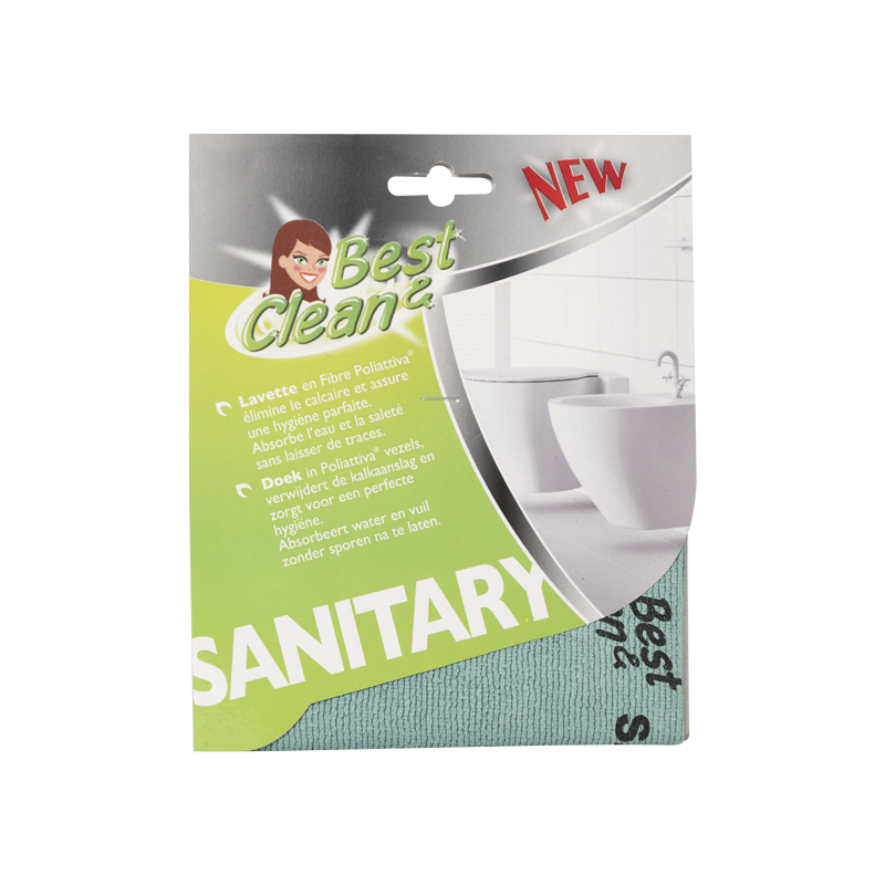 Lavette microfibre pour sanitaires et salle de bains