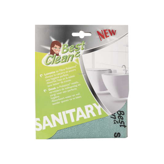 Lavette microfibre pour sanitaires et salle de bains