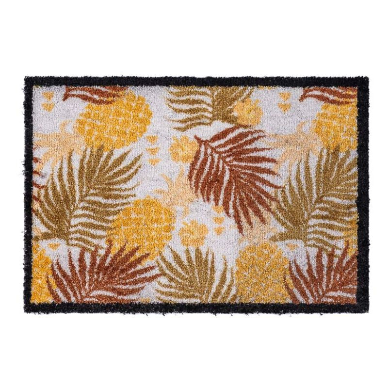 Tapis absorbant et décoratif en microfibres pour intérieur