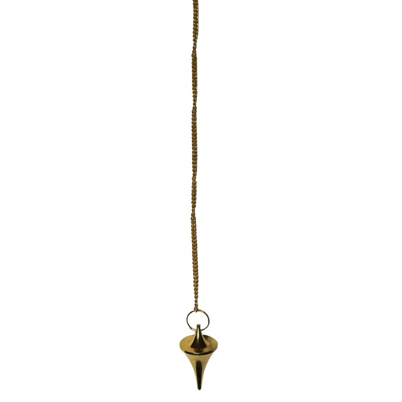 Pendule divinatoire de radiesthésie - Toupie dorée