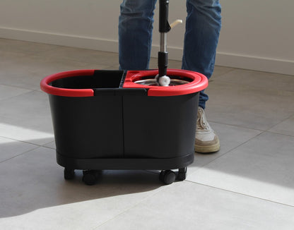 Balai serpillière de qualité professionnelle en microfibre avec double centrifugeuse TURBO MOP PRO