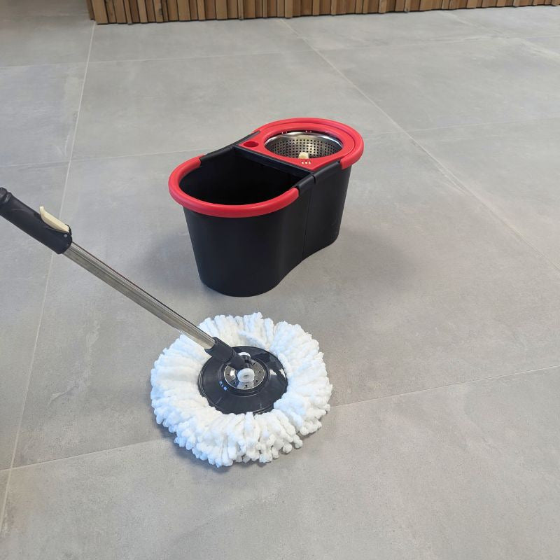 Balai serpillière de qualité professionnelle en microfibre avec double centrifugeuse TURBO MOP PRO