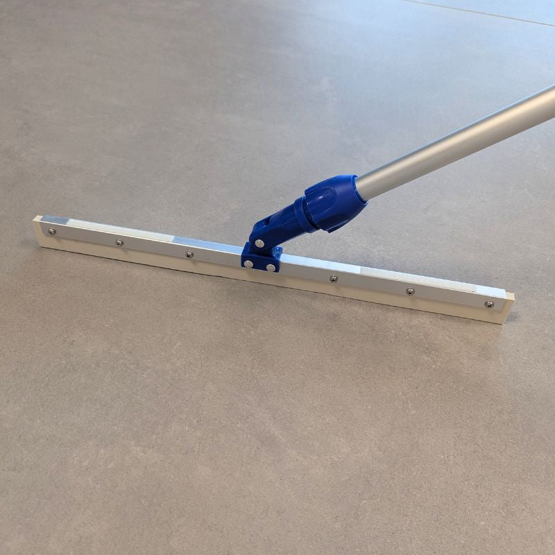 Kit de nettoyage des sols avec base raclette en mousse et manche à balai télescopique